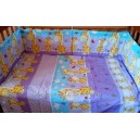 Набор в кроватку Жирафы (фиолетовый)
